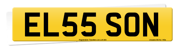 Registration number EL55 SON